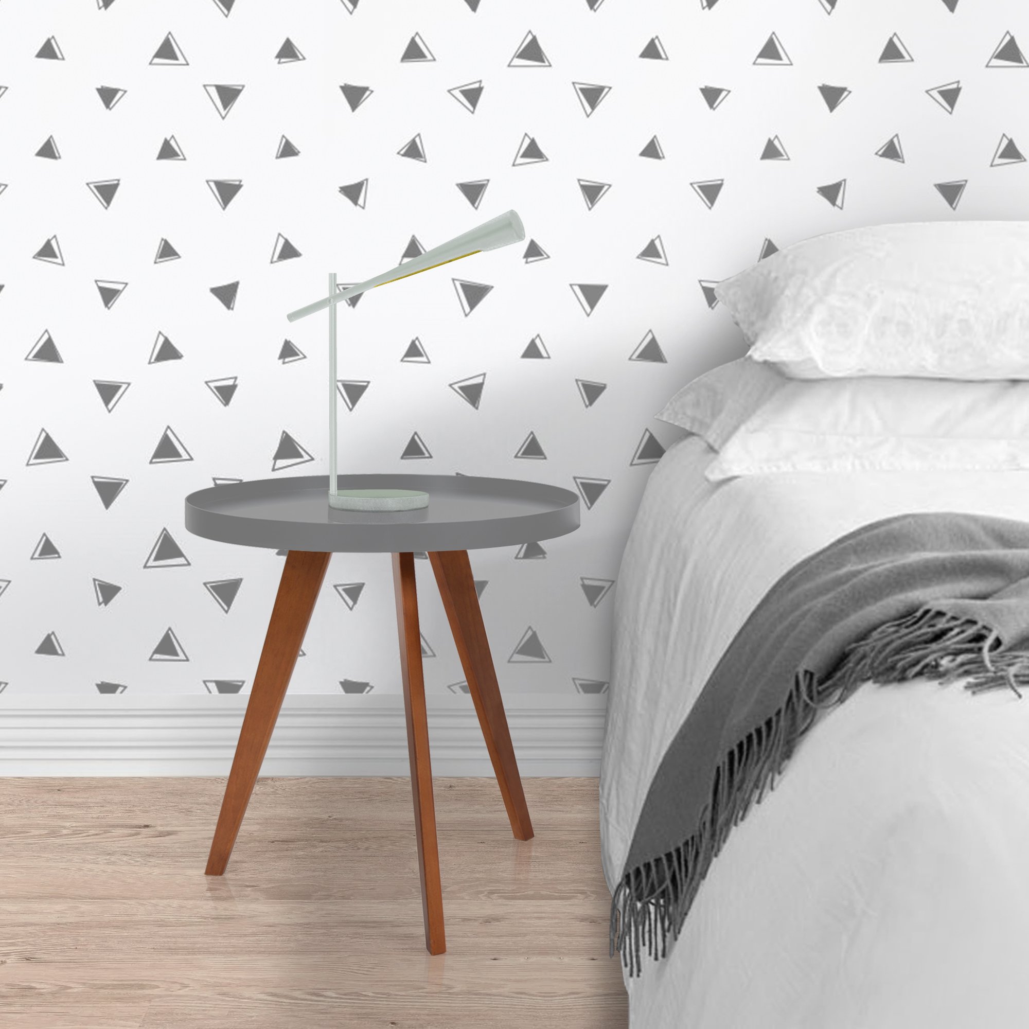 ambiente mesa maior quarto cinza