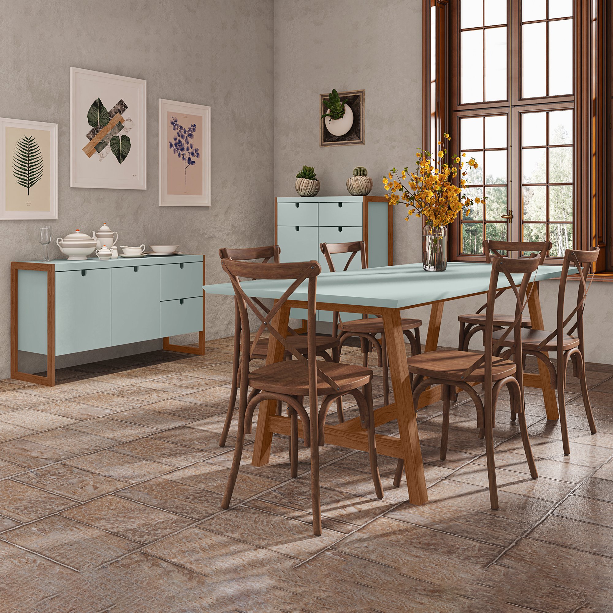 verde oliva conjunto jantar cadeira iijpg