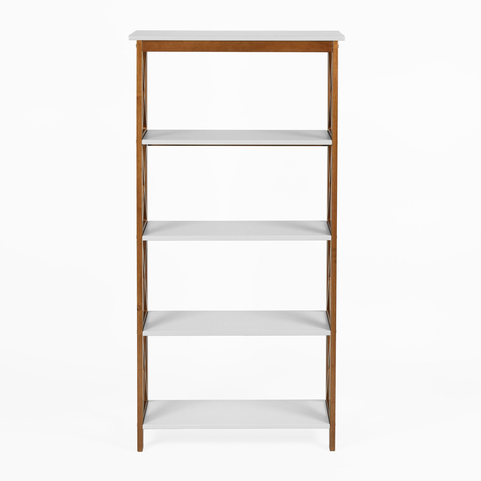 estante alta branco e mel