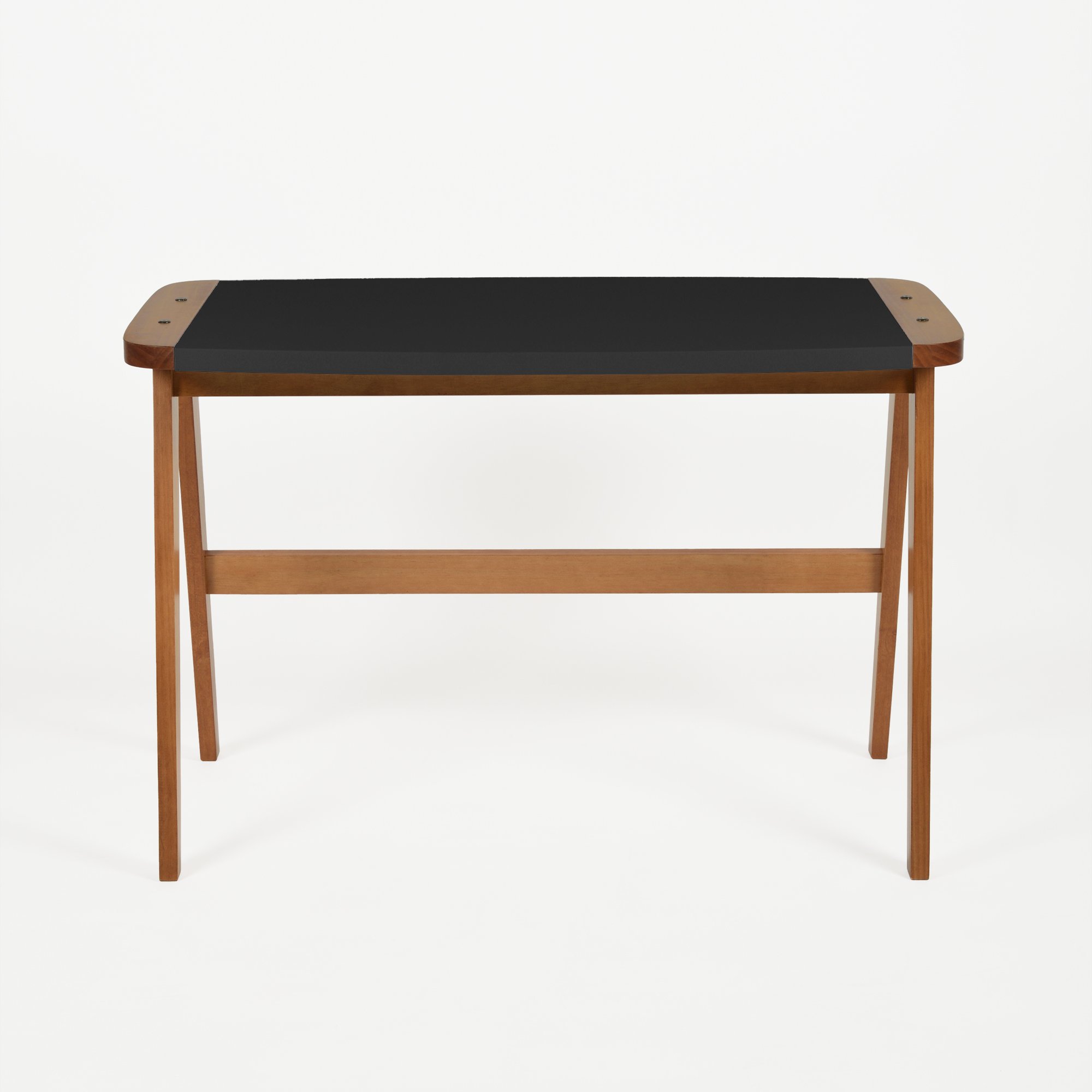 escrivaninha hoy preto e mel imagem frontal fundo inifinito