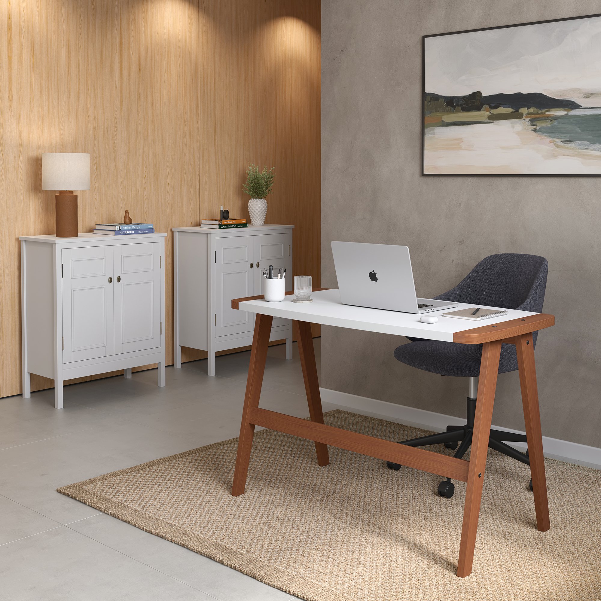 amb 03 escrivaninha duplo com balcao 2p branco