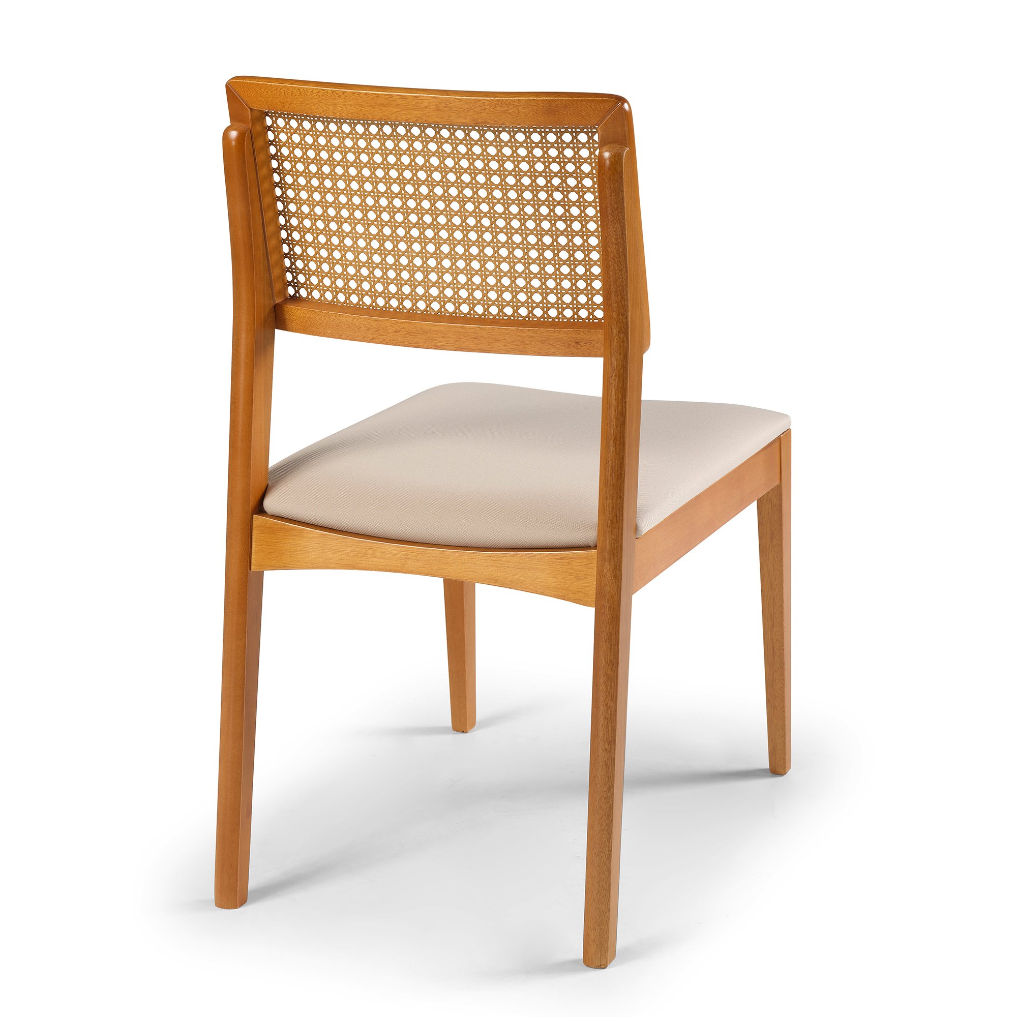 cadeira dior madeira macica encosto c telinha e assento estofado