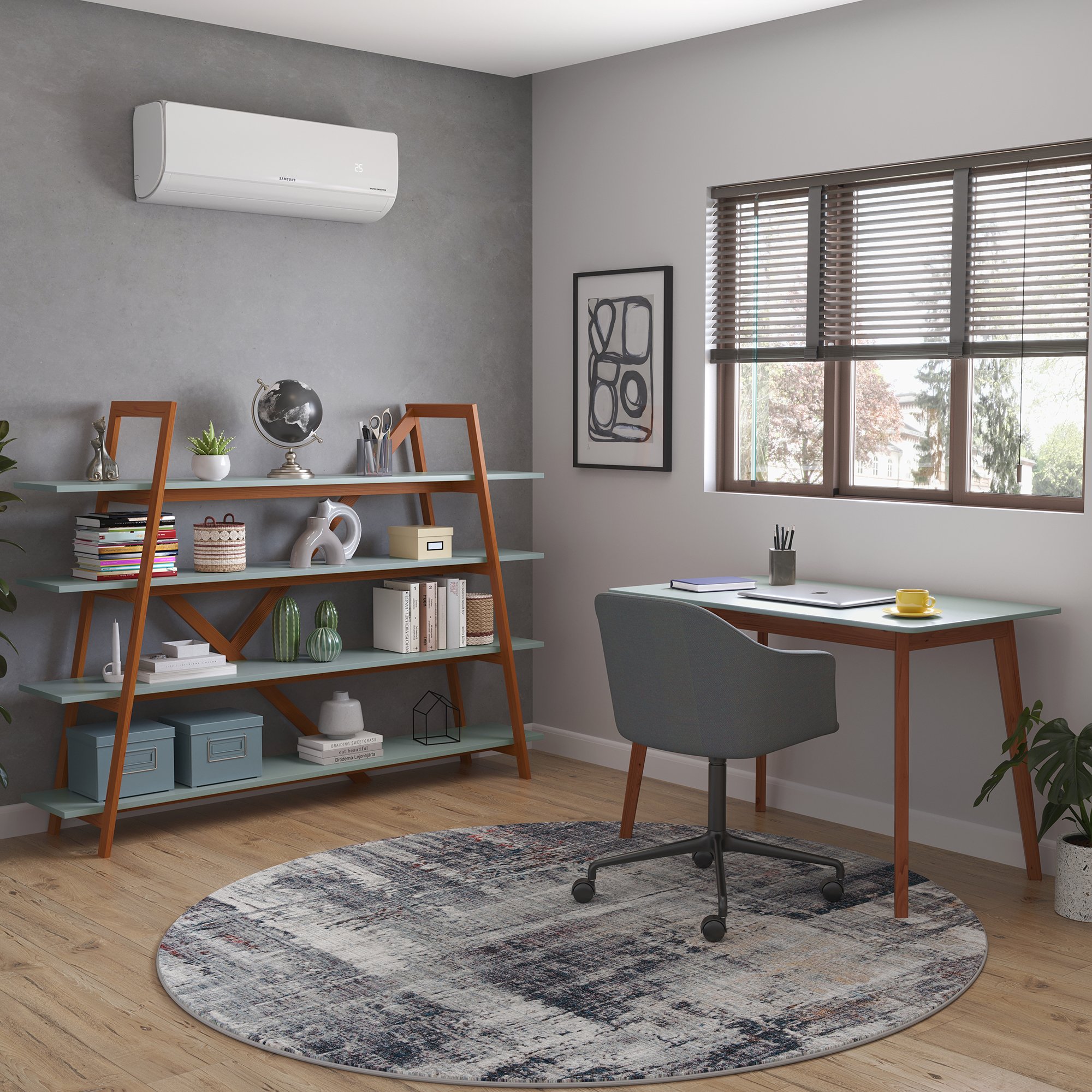 estante joyce verde oliva e mel