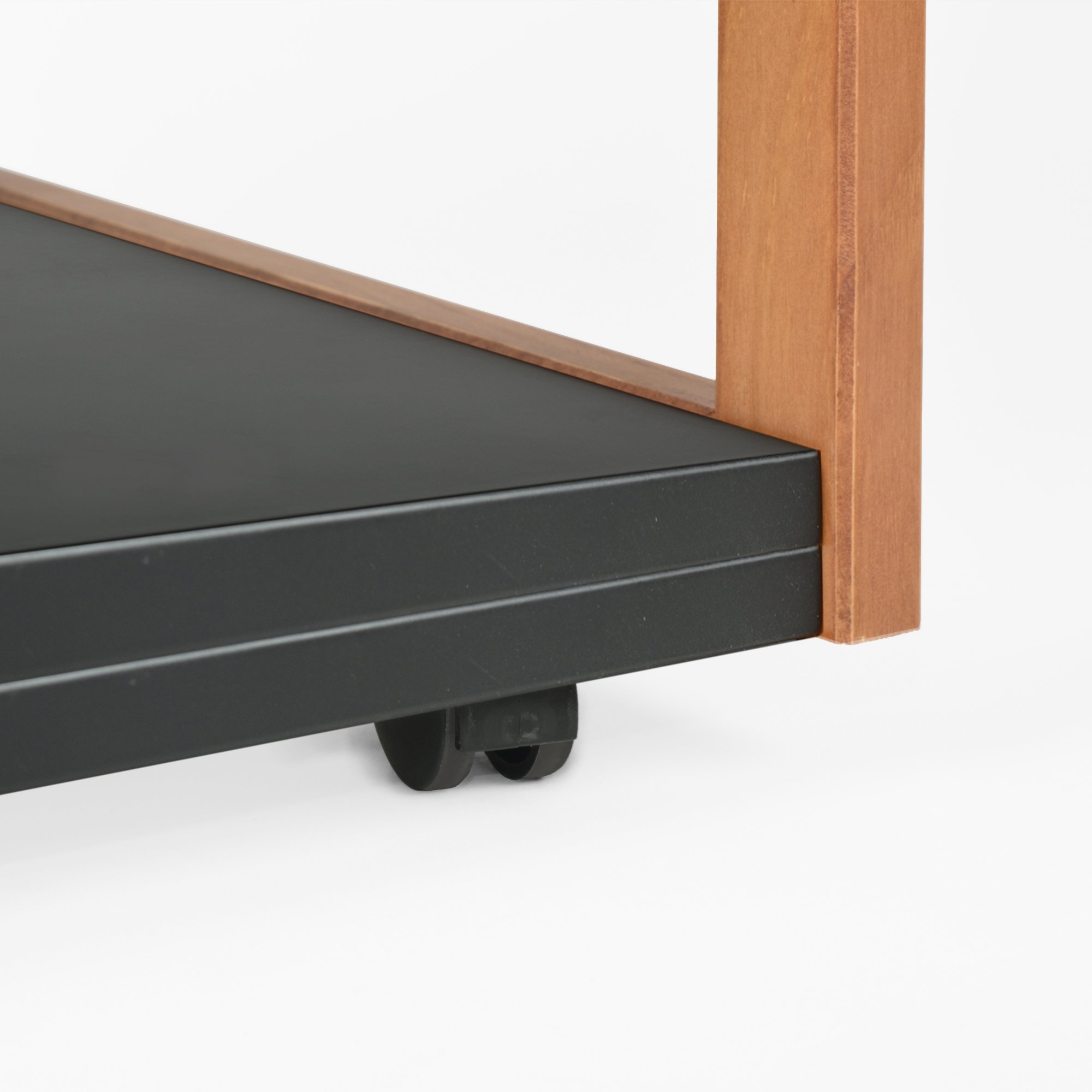 gaveteiro mesa de cabeceira joyce 1 gaveta preto e mel