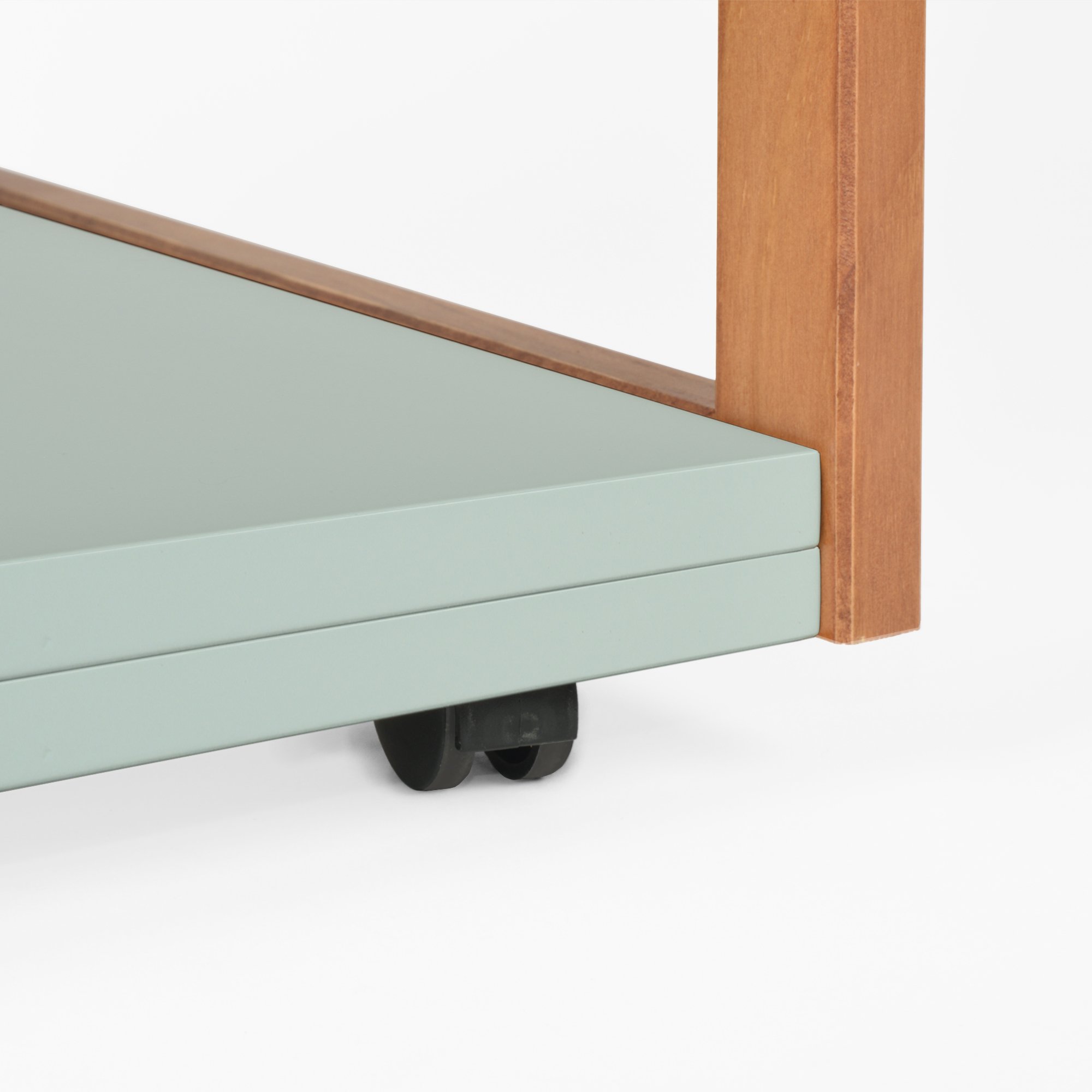 gaveteiro mesa de cabeceira joyce 1 gaveta verde oliva e mel