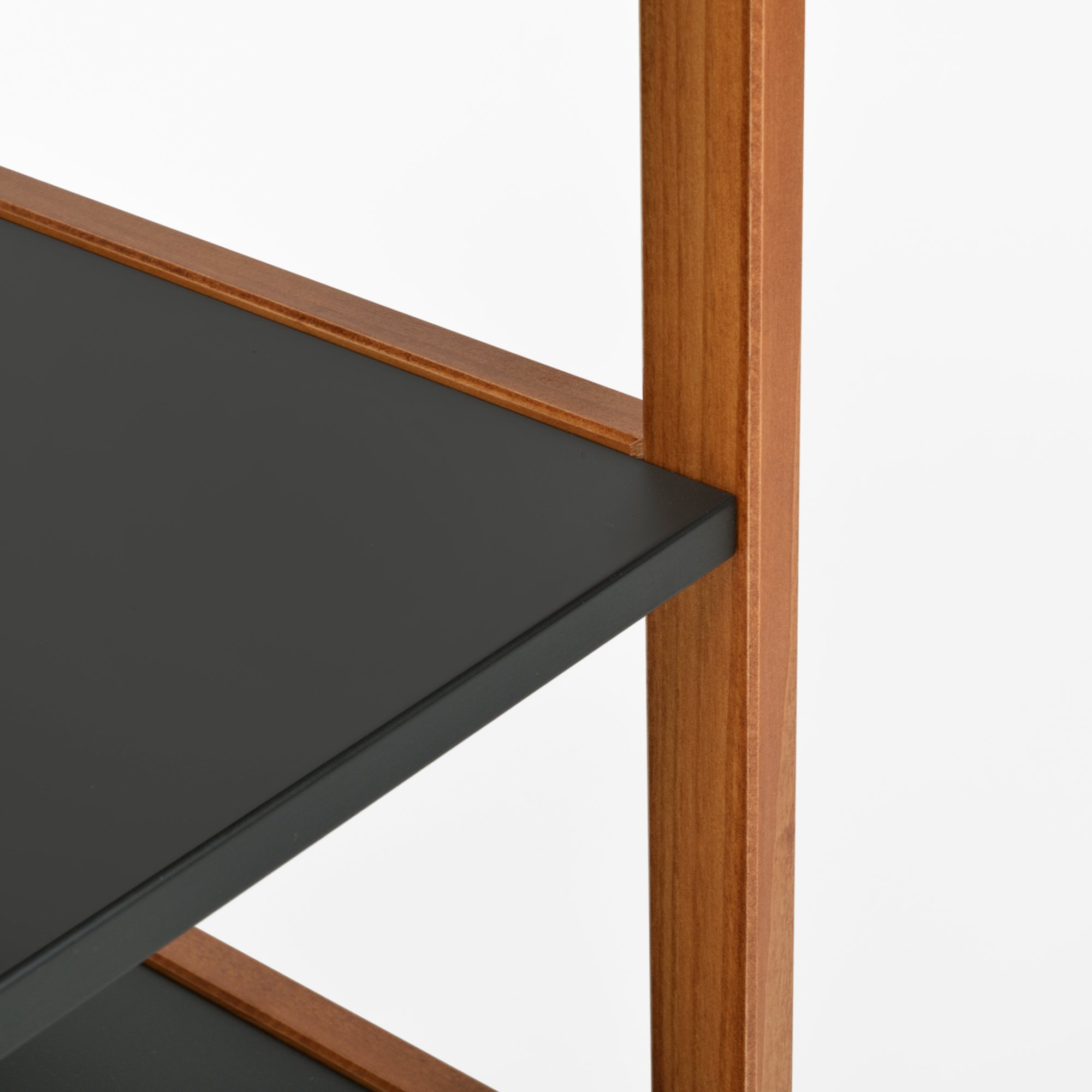 gaveteiro mesa de cabeceira joyce 1 gaveta preto e mel