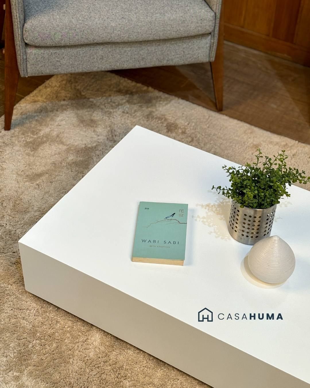 mesa de centro expresso 110 cm branco casa huma