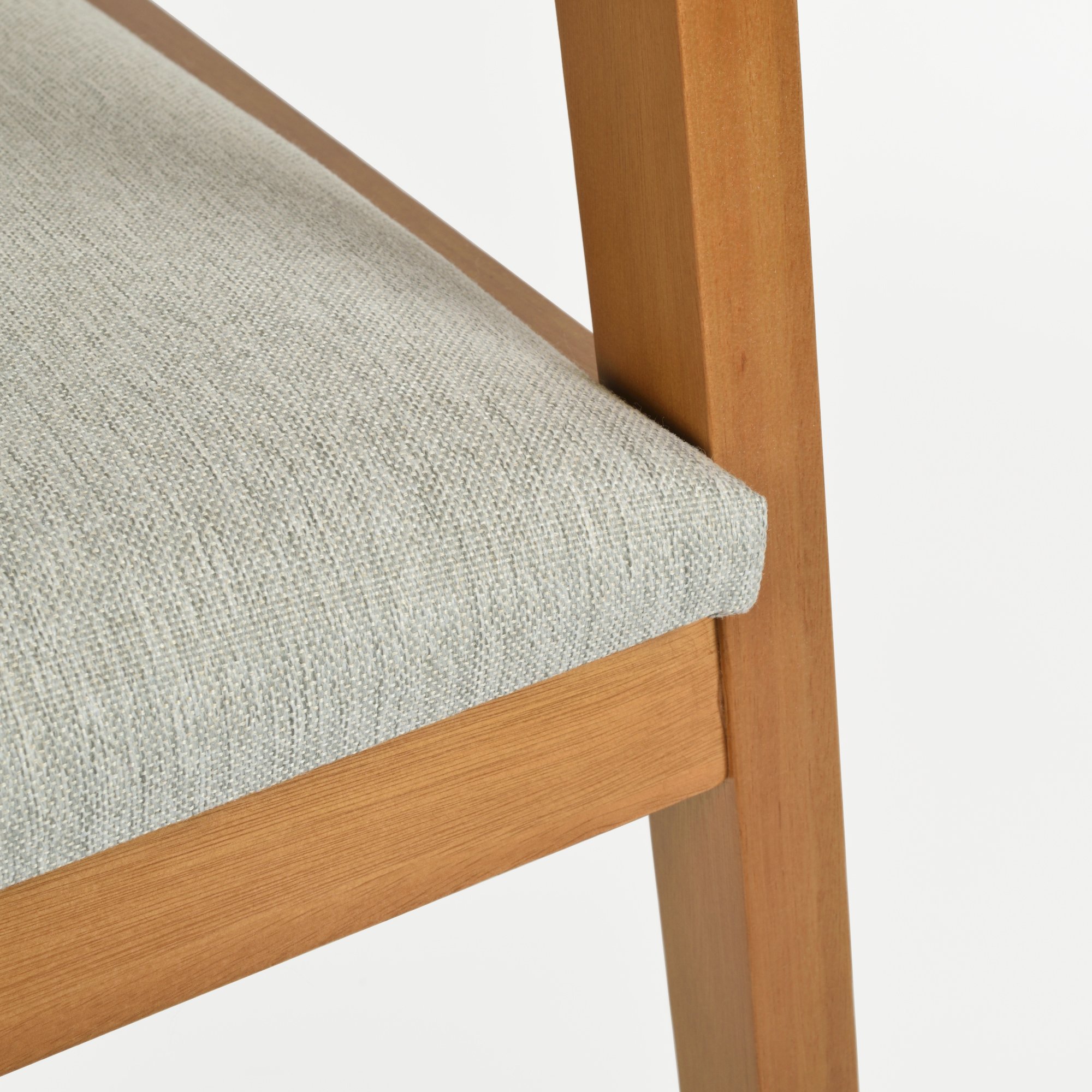 cadeira poltrona vision bege e mel