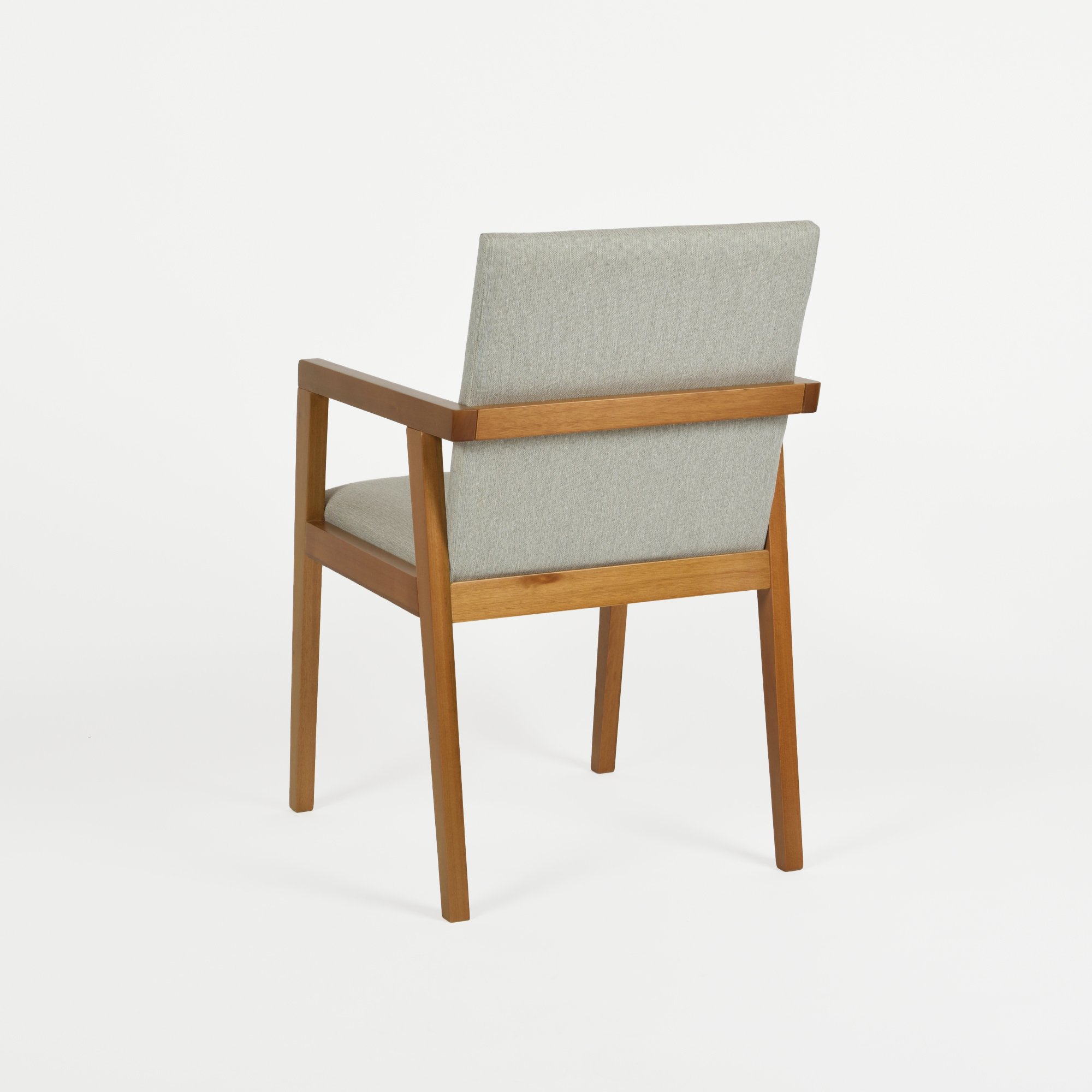 cadeira poltrona vision bege e mel