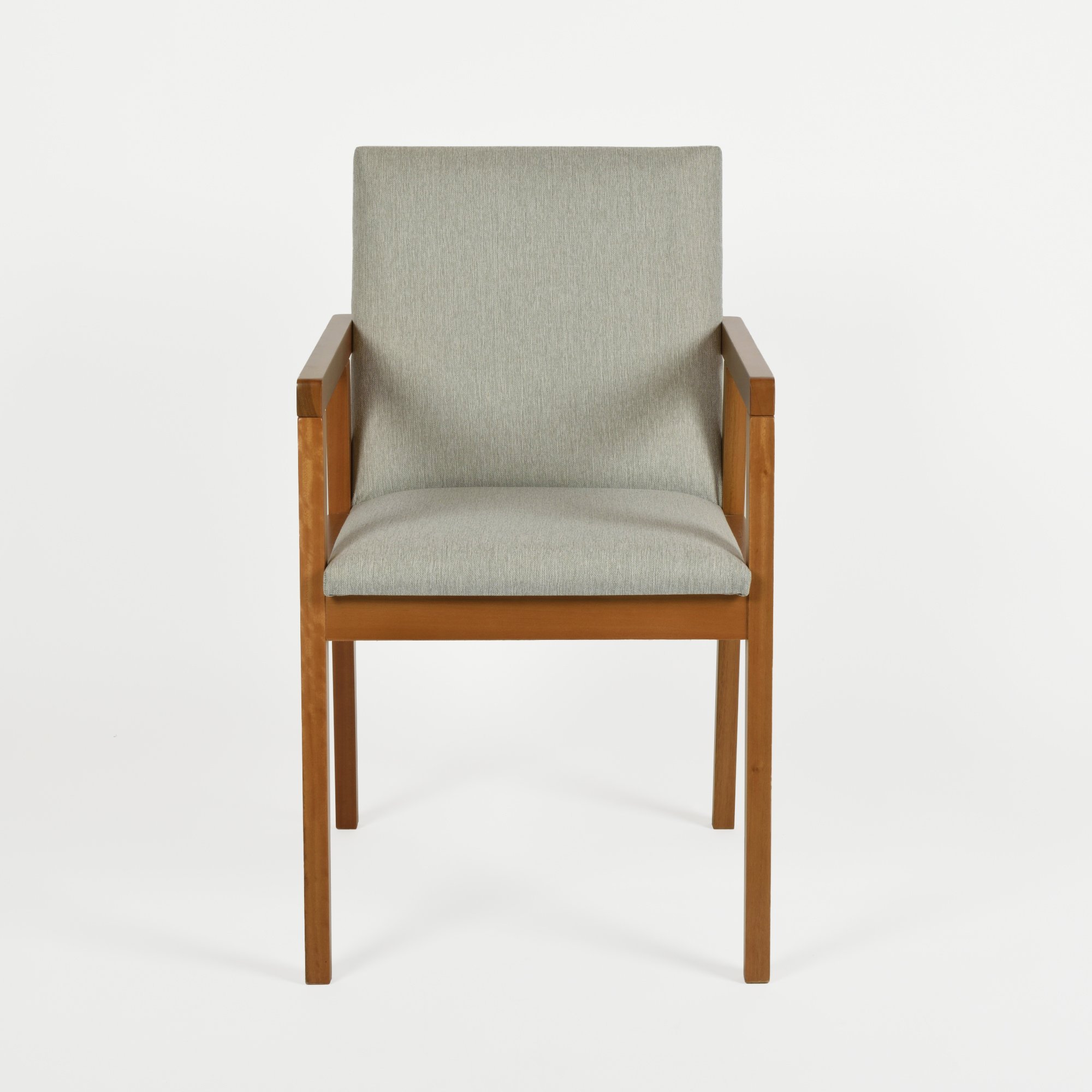 cadeira poltrona vision bege e mel