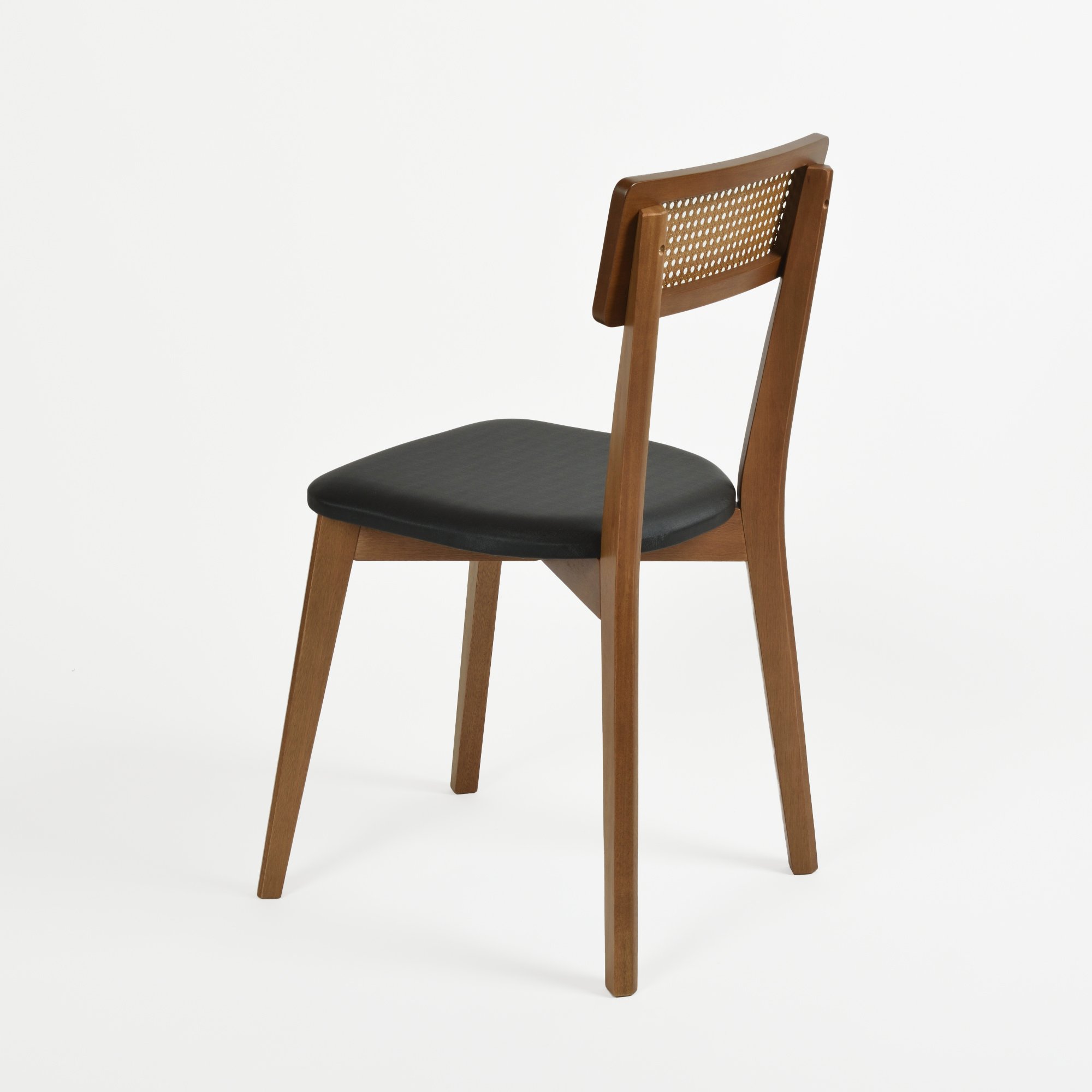 cadeira luna telinha preto e amendoa