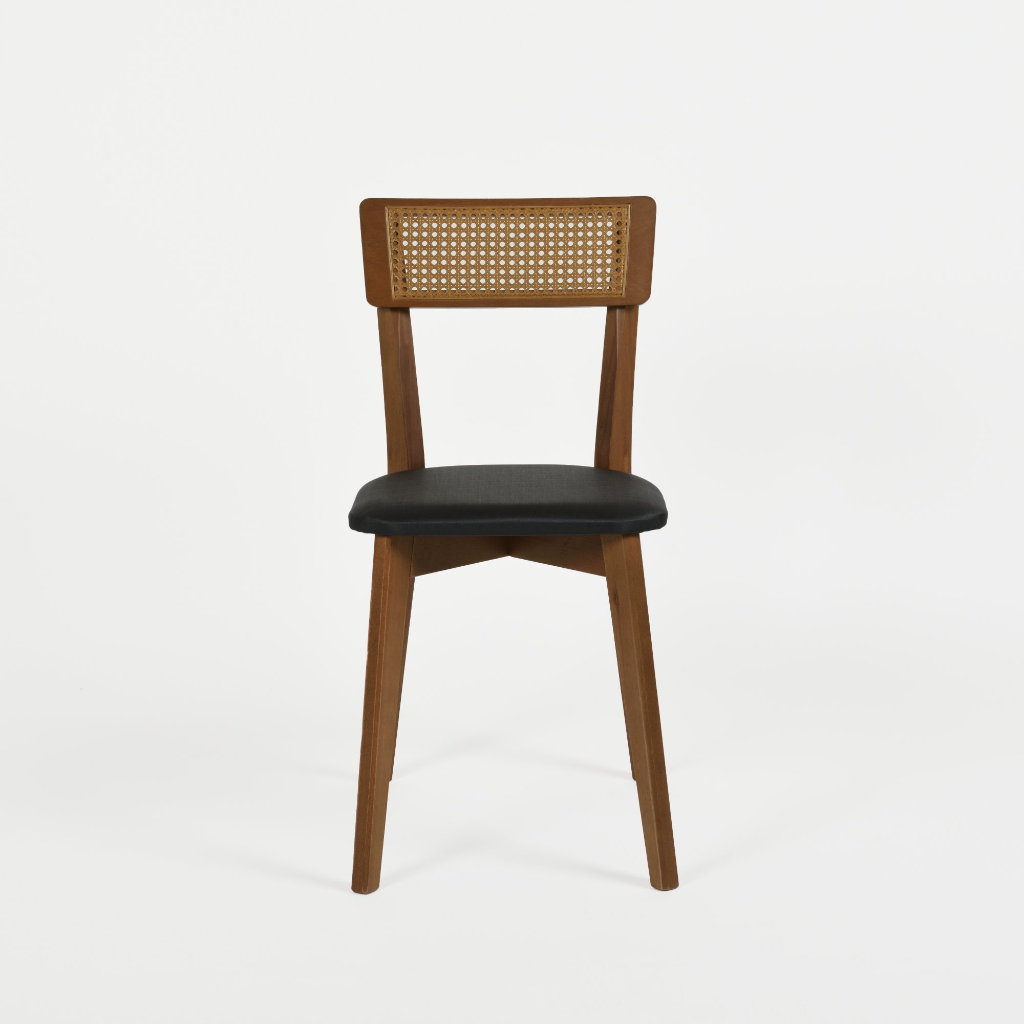 cadeira luna telinha preto e amendoa