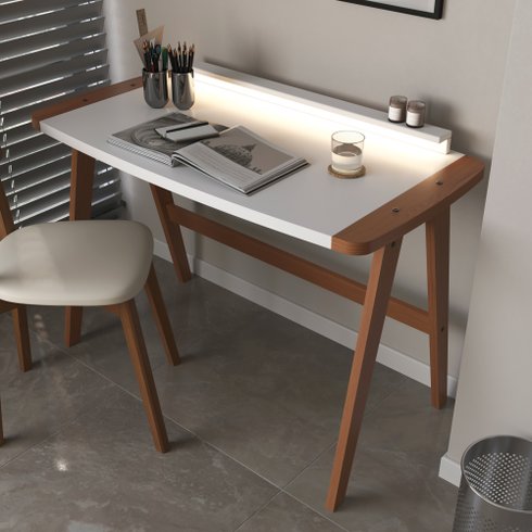 escrivaninha hoy com led branco e mel