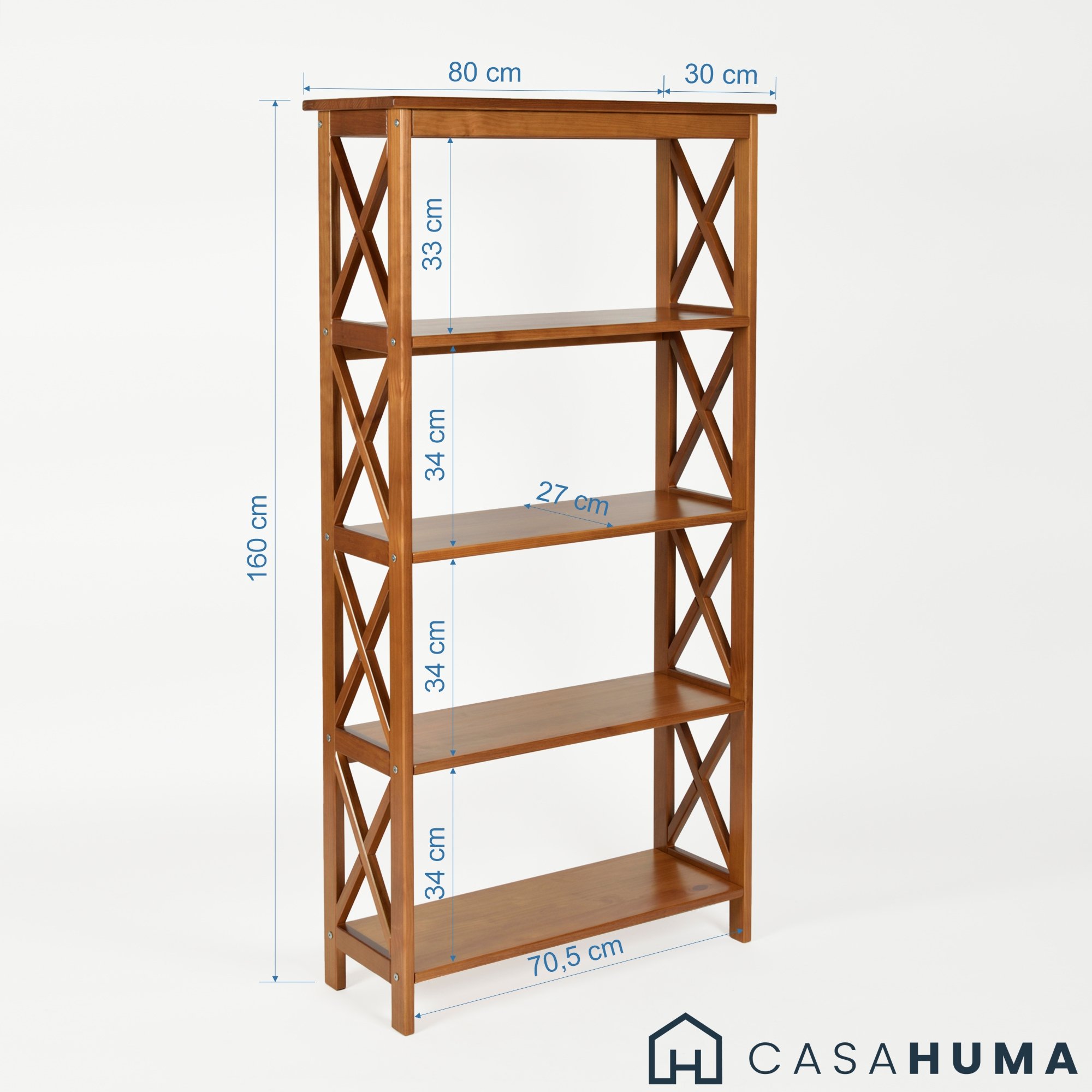 estante alta klein amendoa cotas