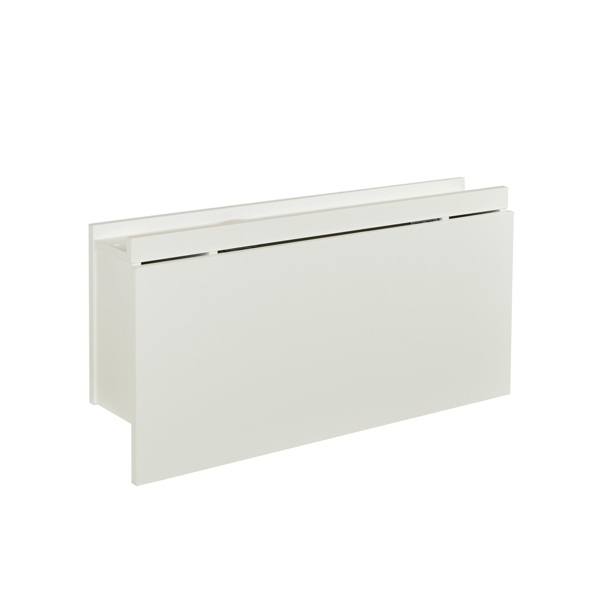 escrivaninha liz supensa dobravel com nichos branco casa huma