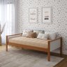 cama solteiro montessoriana reversivel golden branco e mel