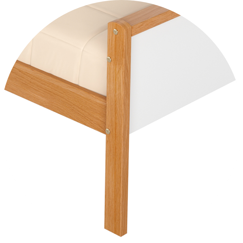 pe canto arredondado