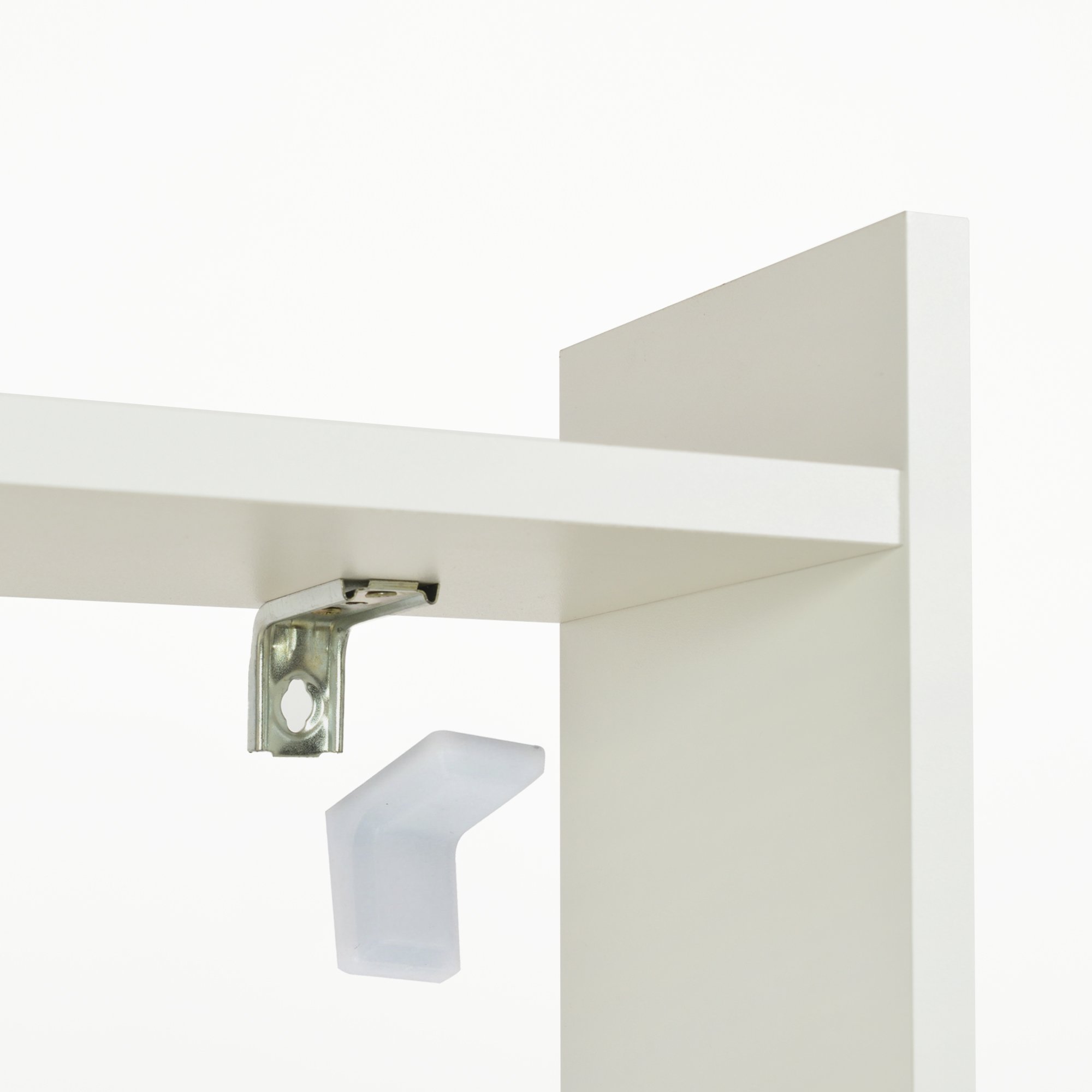 escrivaninha suspensa dobravel com nichos branco