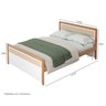 cotas cama casal golden rattan branco e mel