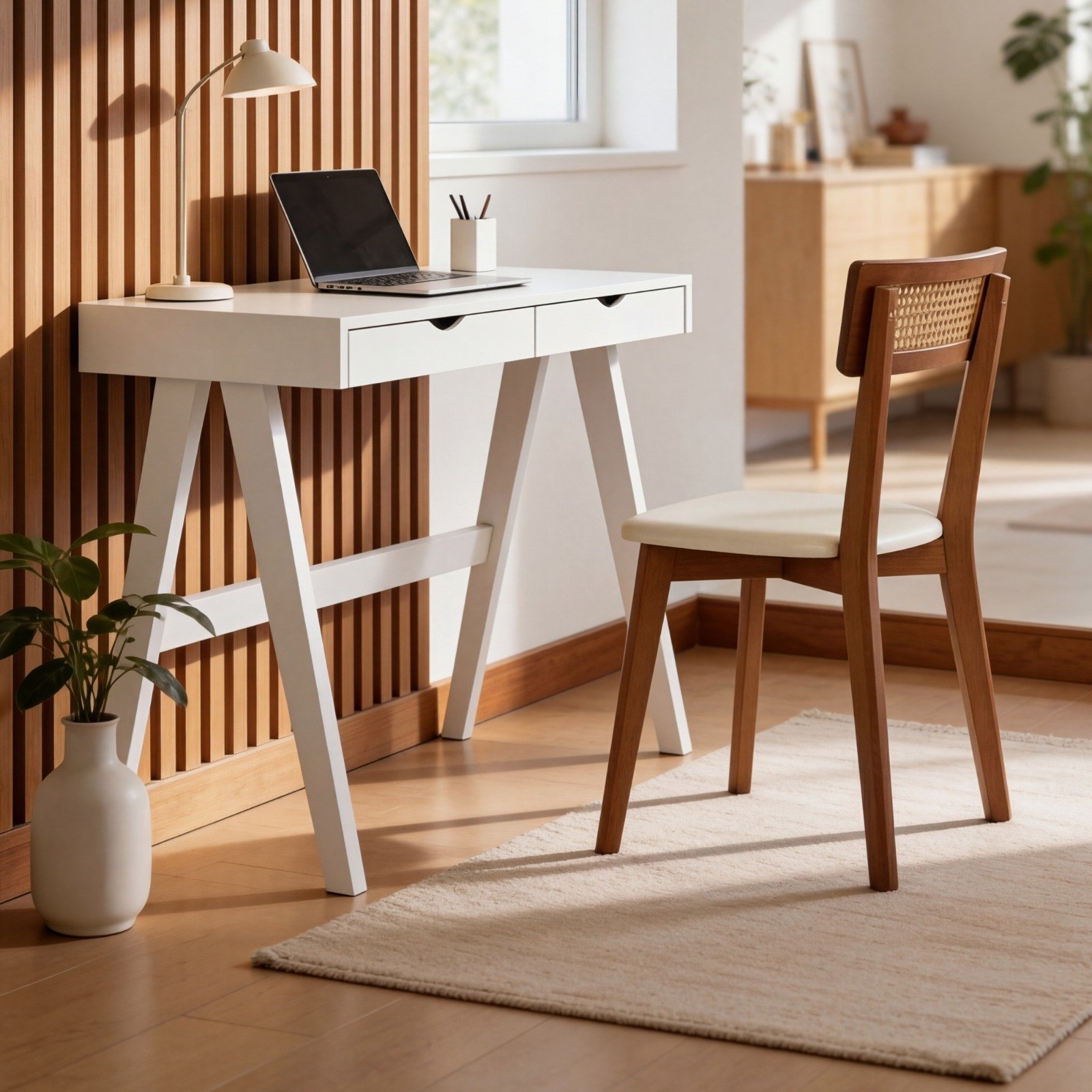 escrivaninha olivia 2 gavetas branco