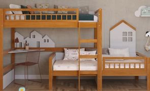 quarto de menina de madeira