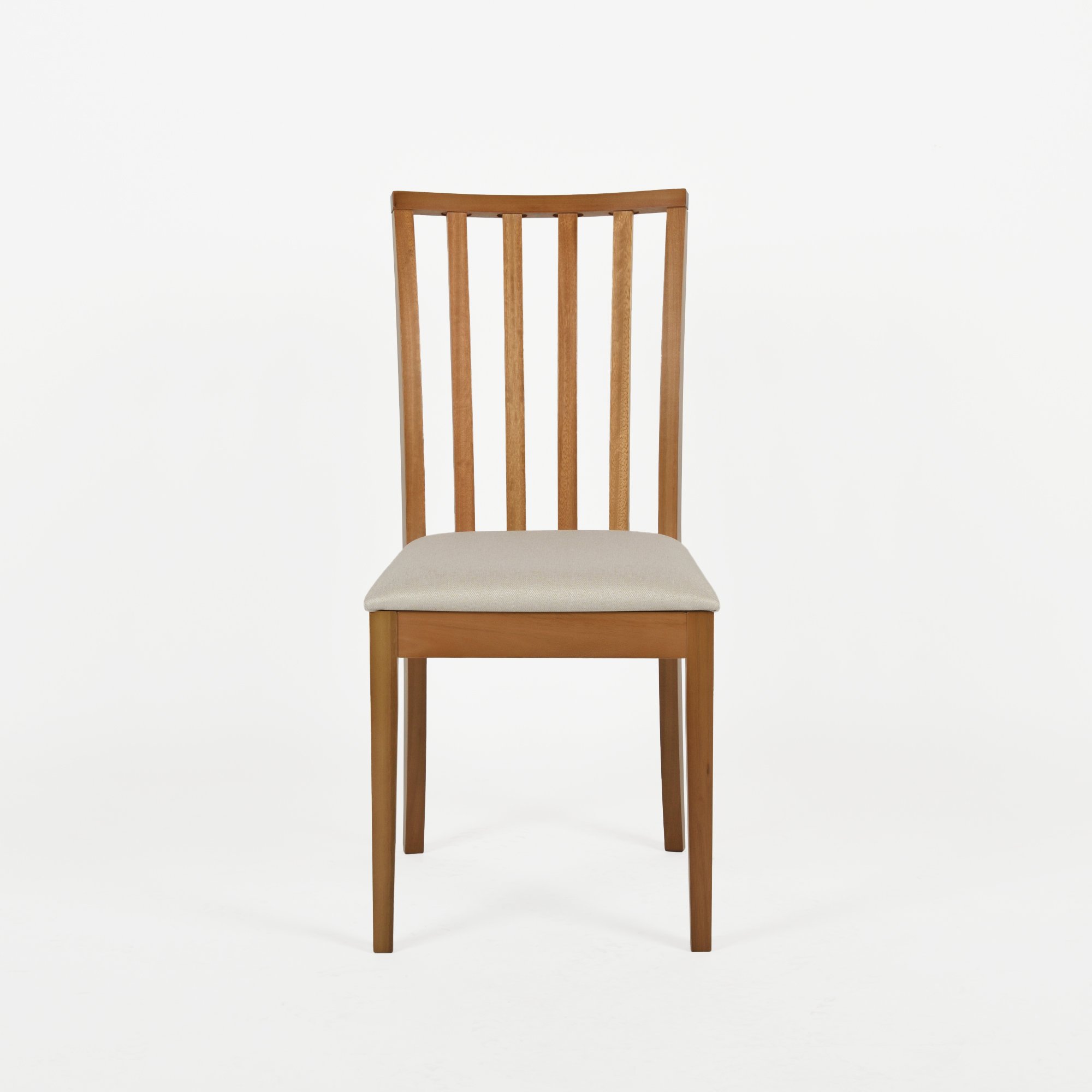 cadeira ema madeira macica assento estofado casa huma