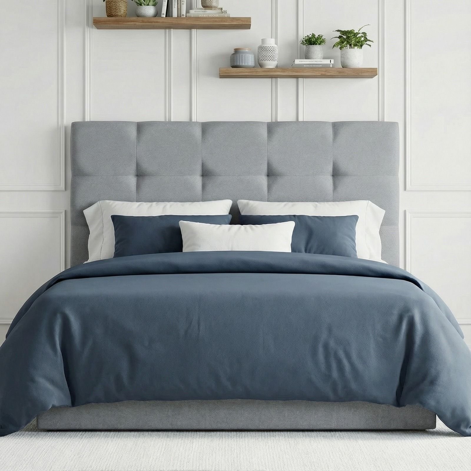 cabeceira alva cinza ambientacao casa huma