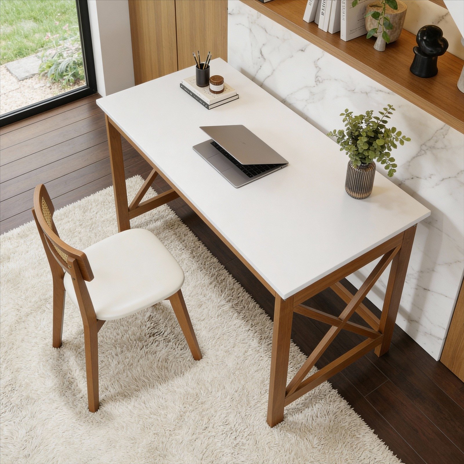 escrivaninha klein branco ambientacao