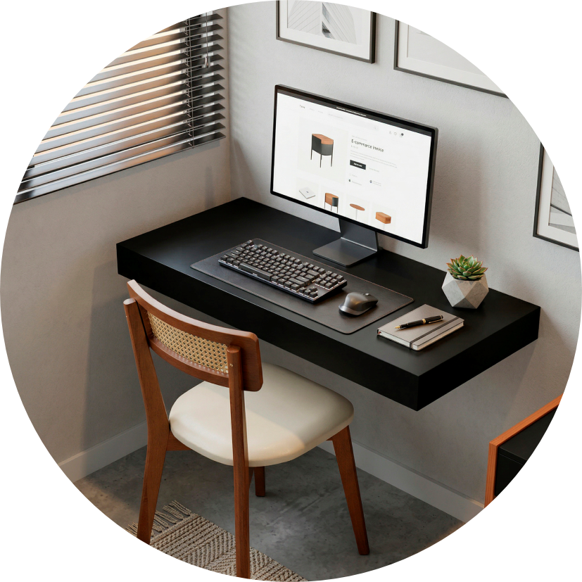 escrivaninha suspensa joyce redonda preto 04