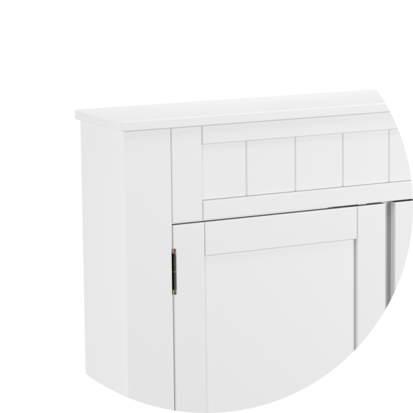 aparador sapateira aura 100 madeira macica 2 portas 92 cm x 20 cm branco redonda 02