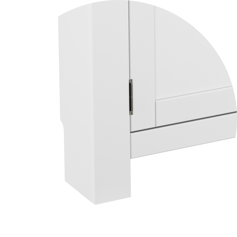 aparador sapateira aura 100 madeira macica 2 portas 92 cm x 20 cm branco redonda 05
