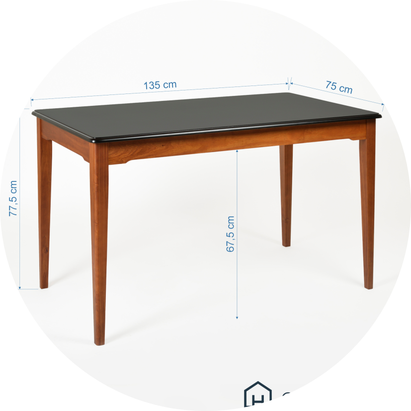 escrivaninha manhattan 135 cm x 75 cm preto redonda 04