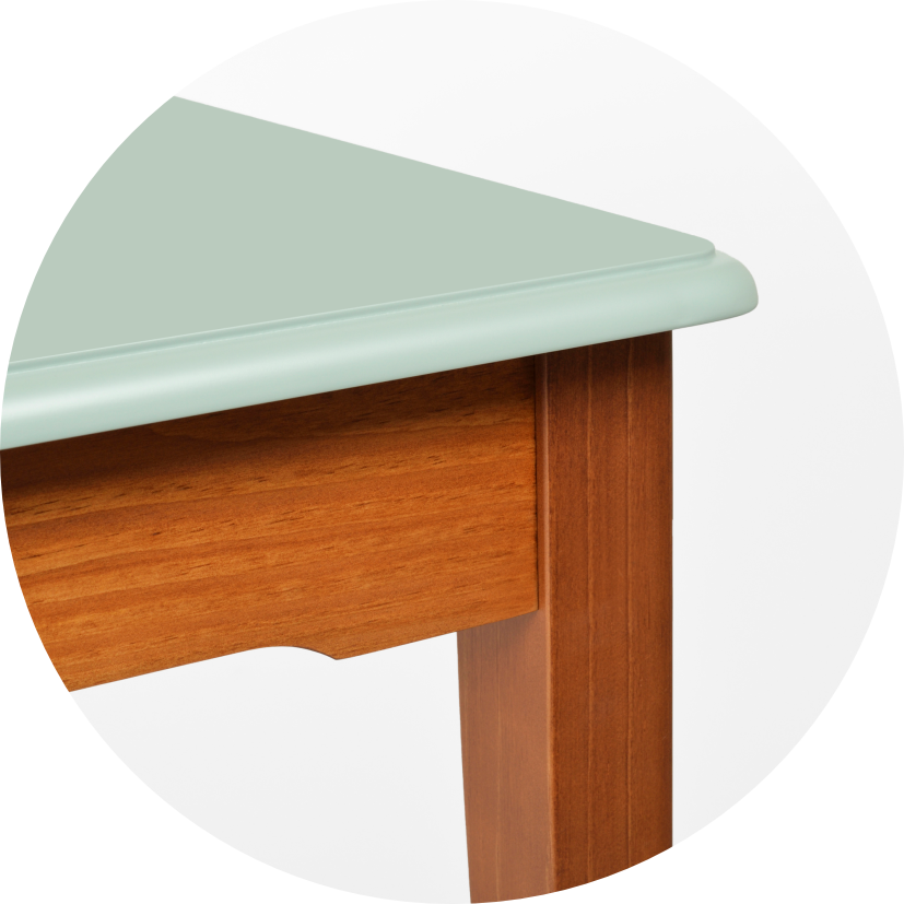 escrivaninha manhattan 135 cm x 75 cm verde redonda 05