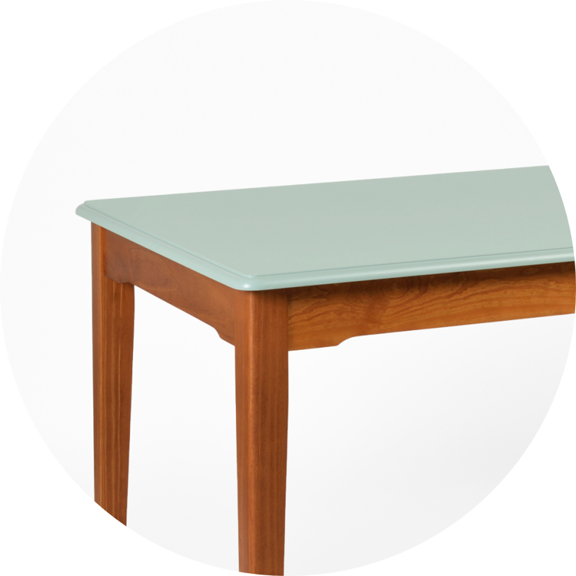 escrivaninha manhattan 135 cm x 75 cm verde redonda 06