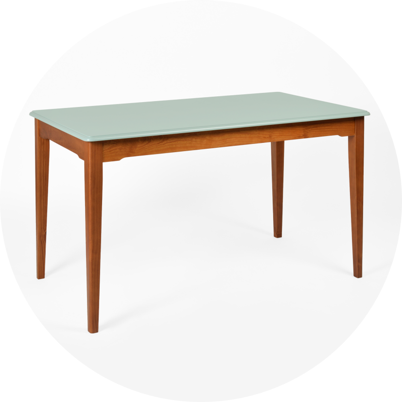 escrivaninha manhattan 135 cm x 75 cm verde redonda 08