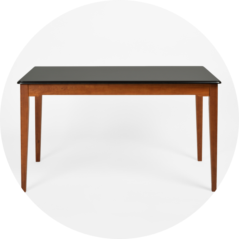 escrivaninha manhattan 135 cm x 75 cm preto redonda 08