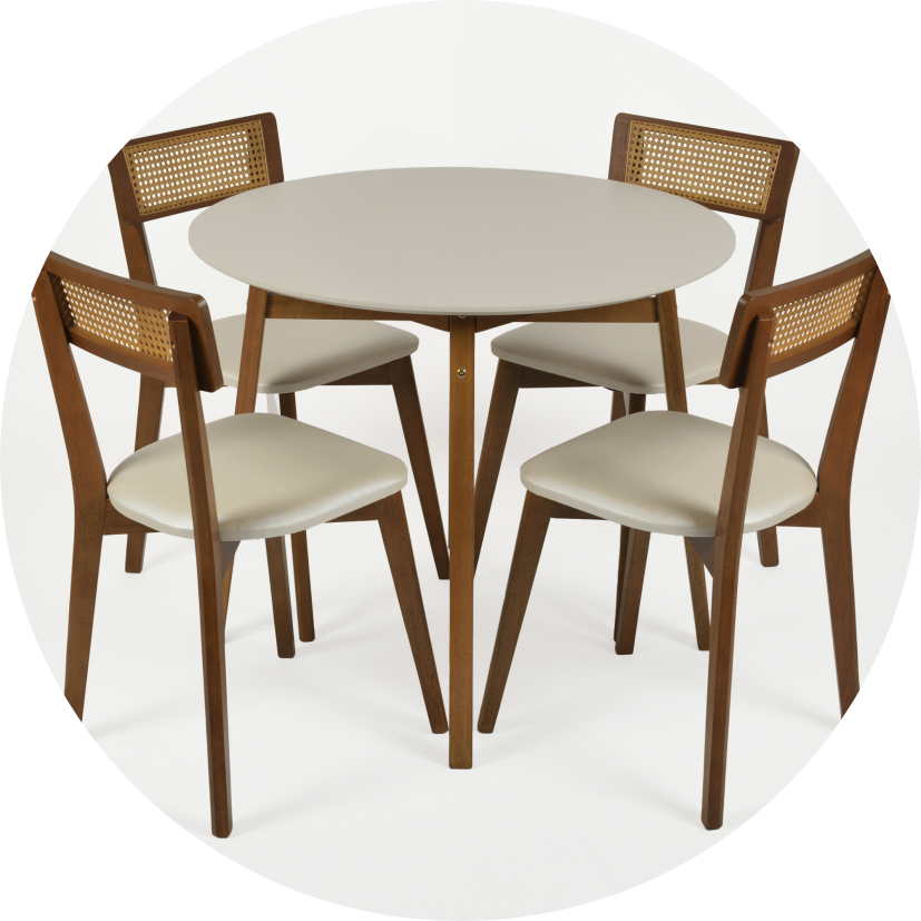 mesa de jantar livia 90 cm redonda off white e amendoa redonda 04