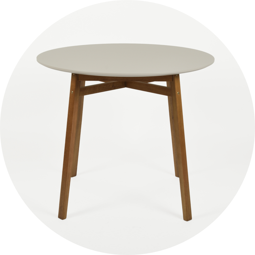 mesa de jantar livia 90 cm redonda off white e amendoa redonda 06